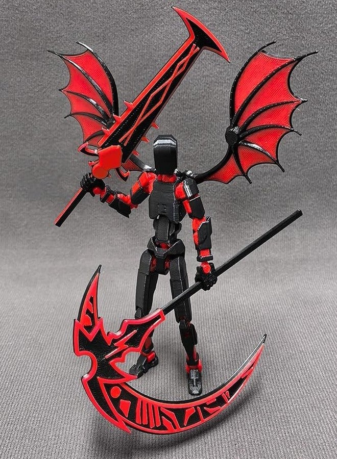 VALUEVIBES 13 Action Figure (Assembly Completed), Multi-Jointed Movable 3D Printed Toys Action Figures, 13 Set Toy, for Collectors Desktop Decorations, Action Figures for Boys Age 8-12 (Red) - Image 4